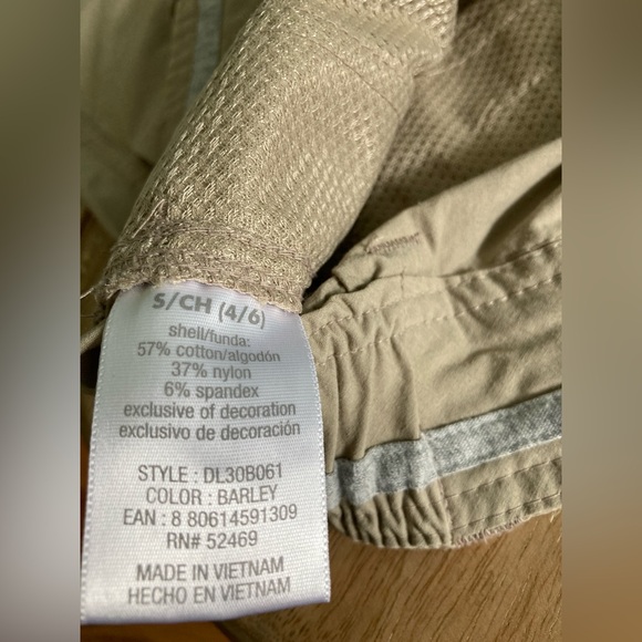 Danskin Now Convertible Hiking Pants Water Resistant Tan Women’s Size Small 4/6 - Picture 15 of 16